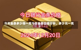 今天金条多少钱一克今日金条价格分析，多少元一克？