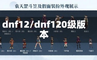 dnf12/dnf120级版本