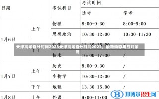 天津高考查分时间2023天津高考查分时间2023，最新动态与应对策略