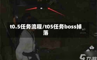 t0.5任务流程/t05任务boss掉落