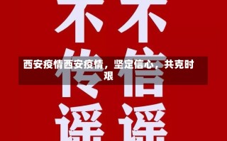 西安疫情西安疫情，坚定信心，共克时艰