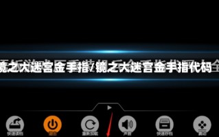 镜之大迷宫金手指/镜之大迷宫金手指代码