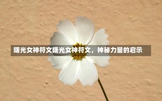 曙光女神符文曙光女神符文，神秘力量的启示