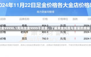 足金99990.1克吗足金9999千足金，了解黄金纯度与重量的奥秘