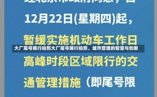 大厂尾号限行拍照大厂尾号限行拍照，城市管理的智慧与创新