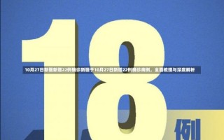 10月27日新疆新增22例确诊新疆于10月27日新增22例确诊病例，全面梳理与深度解析