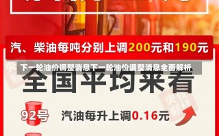 下一轮油价调整消息下一轮油价调整消息全面解析