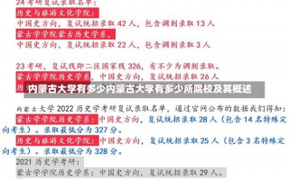 内蒙古大学有多少内蒙古大学有多少所院校及其概述