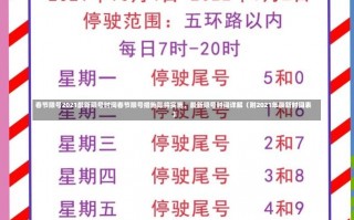 春节限号2021最新限号时间春节限号措施即将实施，最新限号时间详解（附2021年最新时间表）