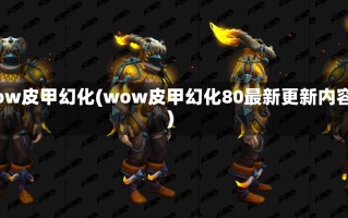 wow皮甲幻化(wow皮甲幻化80最新更新内容)