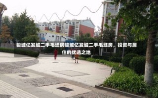 骏城亿发城二手毛坯房骏城亿发城二手毛坯房，投资与居住的优选之地