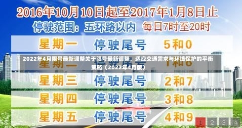 2022年4月限号最新调整关于限号最新调整，适应交通需求与环境保护的平衡策略（2022年4月版）-第1张图片-通任唐游戏