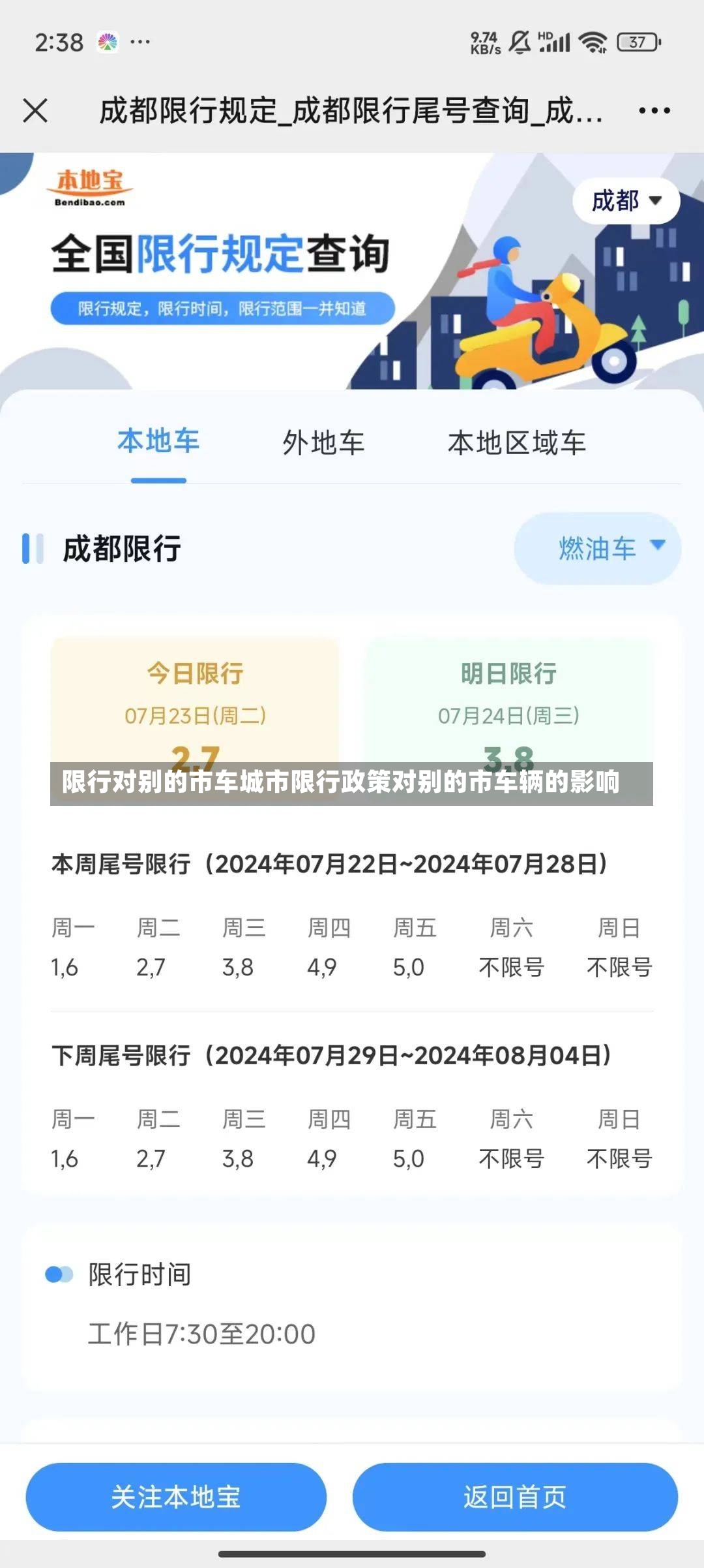 限行对别的市车城市限行政策对别的市车辆的影响-第1张图片-通任唐游戏