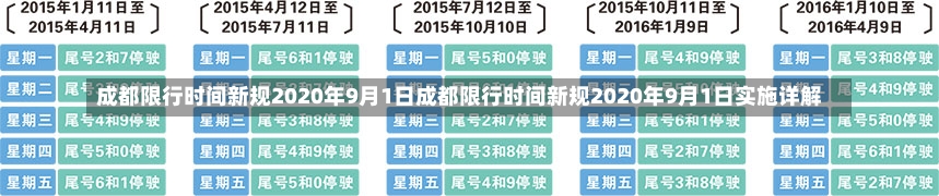 成都限行时间新规2020年9月1日成都限行时间新规2020年9月1日实施详解-第1张图片-通任唐游戏